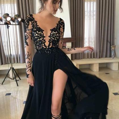 2017 Long Large Size Prom Dress Lace Floor-length..
