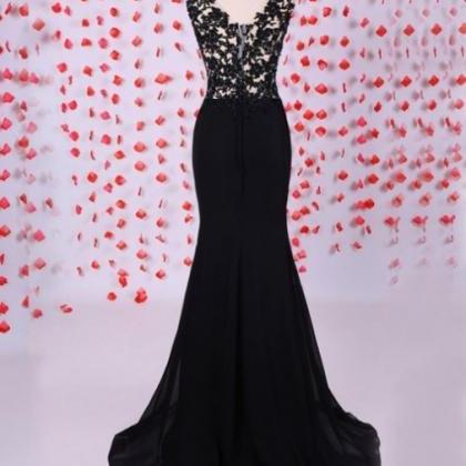 2017 Long Large Size Prom Dress Zipper Applique..